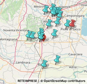 Mappa Via Cuora, 35043 Monselice PD, Italia (14.0705)