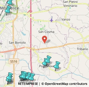 Mappa Via Cuora, 35043 Monselice PD, Italia (3.74867)