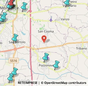 Mappa Via Cuora, 35043 Monselice PD, Italia (3.77267)