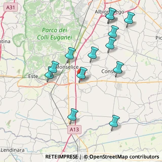 Mappa Via Cuora, 35043 Monselice PD, Italia (8.67846)