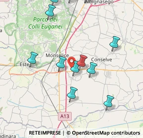 Mappa Via Cuora, 35043 Monselice PD, Italia (8.64083)