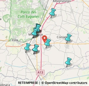 Mappa Via Cuora, 35043 Monselice PD, Italia (5.65857)