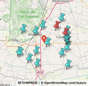 Mappa Via Cuora, 35043 Monselice PD, Italia (7.65842)