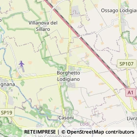 Mappa Borghetto Lodigiano