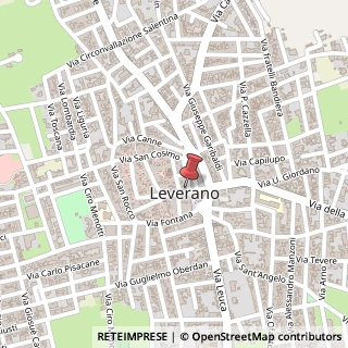 Mappa Via Sedile, 5, 73045 Leverano, Lecce (Puglia)