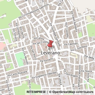 Mappa Via Greci, 14, 73045 Leverano, Lecce (Puglia)
