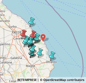 Mappa SP366, 73026 Melendugno LE, Italia (12.8955)