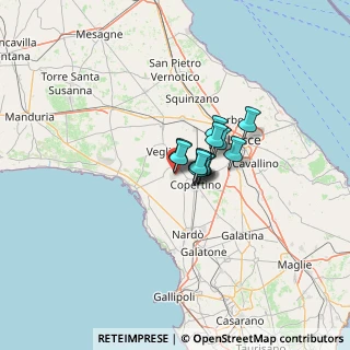 Mappa Via Giuseppe Garibaldi, 73045 Leverano LE, Italia (6.60167)