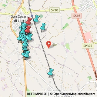 Mappa Unnamed Road, 73016 San Cesario di Lecce LE, Italia (1.31)