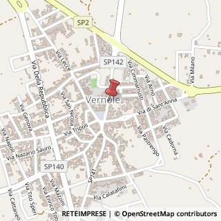Mappa Via Capitano Ramirez, 18, 73029 Vernole, Lecce (Puglia)