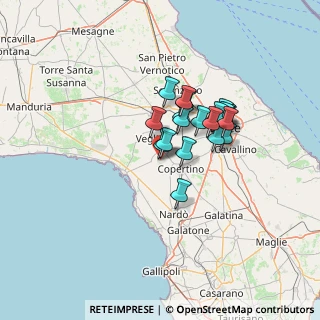 Mappa 73045 Leverano LE, Italia (10.53)