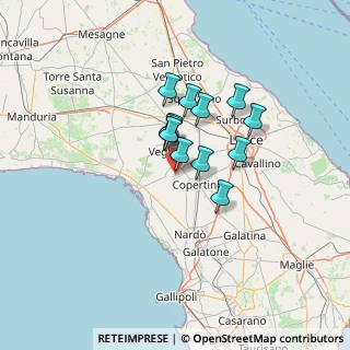 Mappa 73045 Leverano LE, Italia (9.60385)