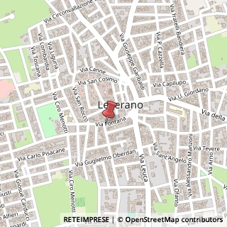 Mappa Via fontana 84, 73045 Leverano, Lecce (Puglia)