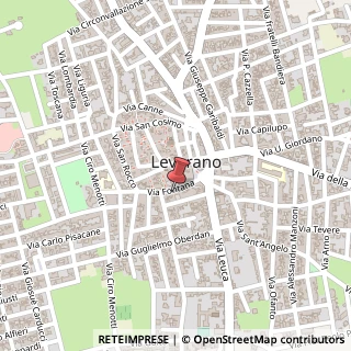 Mappa Via Fontana, 37, 73045 Leverano, Lecce (Puglia)