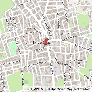 Mappa Via Fontana, 1, 73045 Leverano, Lecce (Puglia)