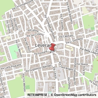 Mappa Via Cesare Battisti,  2, 73045 Leverano, Lecce (Puglia)