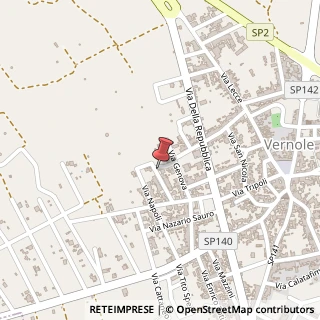 Mappa Via Bari, 3, 73029 Vernole, Lecce (Puglia)