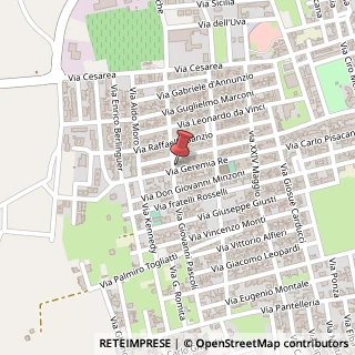 Mappa Via G. Pascoli, 81, 73045 Leverano, Lecce (Puglia)