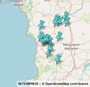 Mappa Via Circonvallazione Nord, 09090 Suni NU, Italia (9.9925)