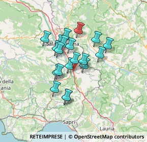 Mappa Via Nazionale, 84033 Montesano sulla Marcellana SA, Italia (10.9445)