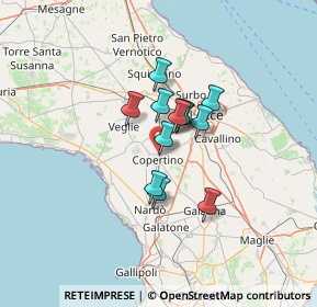 Mappa Via Spezzaferri, 73043 Copertino LE, Italia (8.90167)