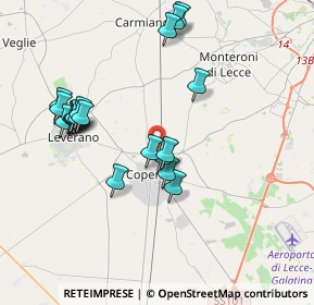 Mappa Via Spezzaferri, 73043 Copertino LE, Italia (4.116)