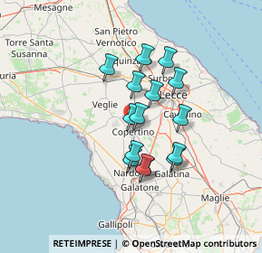 Mappa SP Copertino-Leverano km 6, 73043 Copertino LE, Italia (11.242)