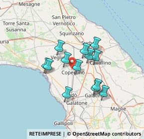 Mappa SP Copertino-Leverano km 6, 73043 Copertino LE, Italia (11.31538)