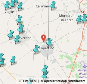 Mappa SP Copertino-Leverano km 6, 73043 Copertino LE, Italia (7.012)