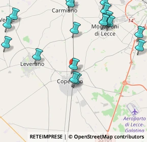 Mappa Via Li Rutti, 73043 Copertino LE, Italia (6.2265)