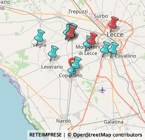 Mappa Via Li Rutti, 73043 Copertino LE, Italia (6.70286)