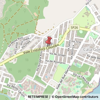 Mappa Viale Colombo, 58, 08022 Dorgali, Nuoro (Sardegna)