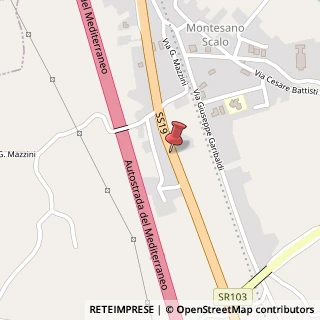 Mappa Via Nazionale, 104, 84033 Montesano sulla Marcellana, Salerno (Campania)