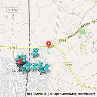 Mappa Via esterna Lecce, 73043 Copertino LE, Italia (1.5)