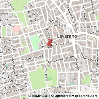 Mappa Via turati f. 64, 73045 Leverano, Lecce (Puglia)