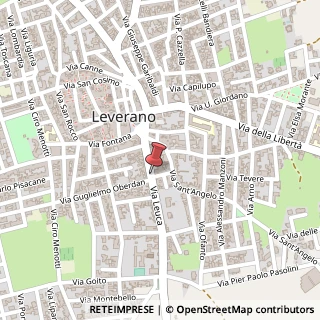 Mappa Via Leuca, 17, 73045 Leverano, Lecce (Puglia)