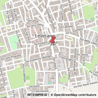 Mappa Via Leuca, 14, 73045 Leverano, Lecce (Puglia)