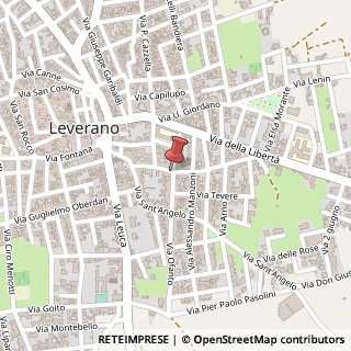 Mappa Via Ofanto, 44, 73045 Leverano, Lecce (Puglia)