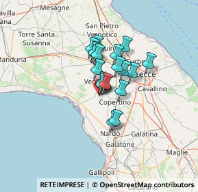 Mappa Via Papa Giovanni XXIII, 73045 Leverano LE, Italia (9.07105)