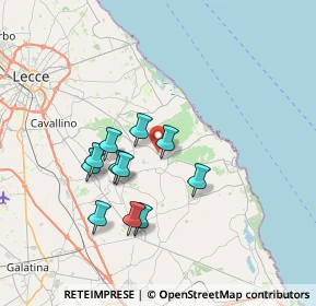 Mappa Provinciale Melendugno Lecce km 1, 73026 Melendugno LE, Italia (6.58909)