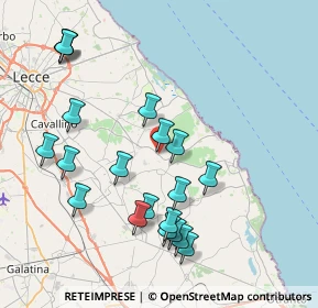 Mappa Provinciale Melendugno Lecce km 1, 73026 Melendugno LE, Italia (9.0395)