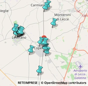 Mappa Via Partigiani D'Italia, 73043 Copertino LE, Italia (4.2875)