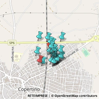 Mappa Via Partigiani D'Italia, 73043 Copertino LE, Italia (0.275)