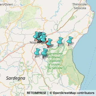 Mappa Via Mussudorrai, 08025 Oliena NU, Italia (8.436)