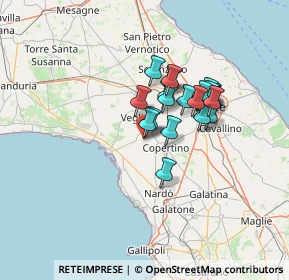Mappa Via Re Geremia, 73045 Leverano LE, Italia (10.726)