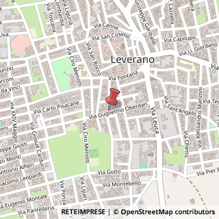 Mappa Via Guglielmo Oberdan, 66, 73045 Leverano, Lecce (Puglia)