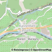 Mapa Castelbello-Ciardes