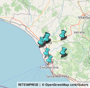 Mappa Via Giovanni Falcone, 01016 Tarquinia VT, Italia (7.9535)