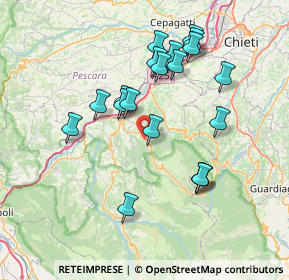 Mappa Via Provinciale per Scafa, 65020 Lettomanoppello PE, Italia (7.4235)