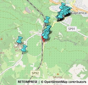 Mappa Via Capranica Scalo, 01012 Capranica VT, Italia (1.08667)